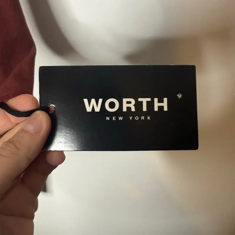 NWT Worth Rust Sweatshirt Dress Size Small - Picture 4 of 8